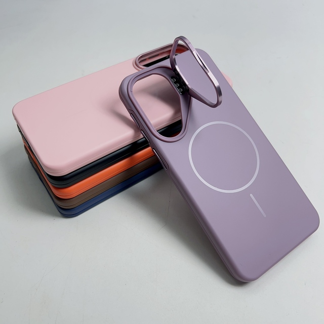 For Samsung A57 Magnetic PC Phone Case Electroplated Camera Frame Holder Frosted A36 A16 A06 Phone Cover