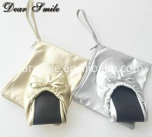 Zapatillas de Ballet Plegables de PU con Estampado Suave para Mujer, Listas para Enviar, Gran Venta, para Primavera, Verano, Otoño, Regalo de Boda - Product Image 2