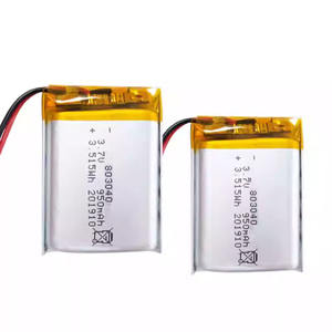 803040 1200 Batterij 3.7V 803040 Lipo Batterij 2000Mah 803040 3.7V 1000Mah <span class=keywords><strong>2</strong></span> Draden Polymeer Li-Ion Batterij Voor Luidspreker Mp3 - Product Image 3
