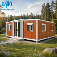 Maison préfabriquée moderne de 20 pieds, maison portable, 2 chambres, maison conteneur en kit avec cuisine et salle de bain, construction modulaire