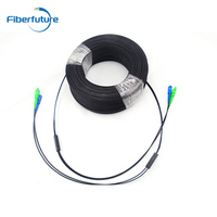 Cordon de raccordement de câble de dérivation de fibre optique FTTH intérieur extérieur chaud G657B3 câble de dérivation Ftth Communication de réseau monomode 1-12 cœurs