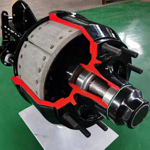 New Heavy Duty Thép 13t/16t 10-Bolt vuông Vòng chùm Trailer trục cho <span class=keywords><strong>lowbed</strong></span> bán xe tải trang bị thêm/nâng cấp - Product Image 4