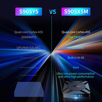 Android 14 OS X96 M300 S905X5M 4GB 32GB Tv Box 4K Decodificación de video 5G WiFi Smart AI Set-top Box