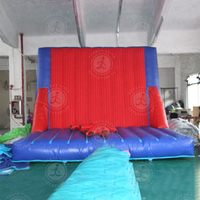 Cible de tir gonflable personnalisée avec velcro, fabriquée en Chine, avec combinaisons en velcro, mur de velcro pour la cour, jeu de mur gonflable en velcro