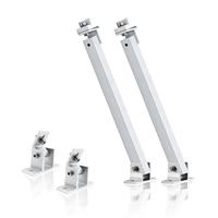Support de panneau solaire en aluminium à angle d'inclinaison réglable, kit de montage flexible pour toit plat, garantie 10 ans