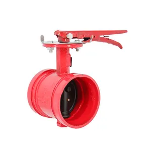 Way Valve ISO 5752 PN10/16 Shoulder Grooved End Butterfly Valve