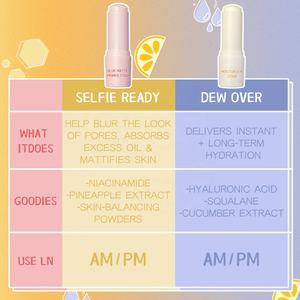 Apprêt ensemble de maquillage bâton hydratant mat apprêt bâton contrôle de l'huile soulage la peau sèche hydratation à long terme apprêt pour le visage - Product Image 3