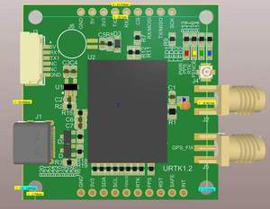 บอร์ด GNSS ระดับเซนติเมตรแบบดิฟเฟอเรนเชียล Shenglianxin ZED-F9P-01B/02B/04B สำหรับการทำแผนที่ด้วยโดรน รุ่นมาตรฐาน ZED-F9P-01B/02B/04B - Product Image 2