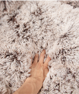 Venta al por mayor Durable Cozy Palm Shape Fluffy Pet Grande Lavable Perro Gato Felpa Rosa Gris Marrón Cama Suave - Product Image 6