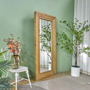 INNOVA - Espejo de Pared Rectangular Grande, Rústico, Estilo Europeo, Ecológico, de Madera Maciza, 7 cm de Grosor - Product Image 2