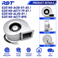 Ventilador Centrífugo Original G2E140-AI28-01-A5 AC 230V 140mm 282CFM de Curva Directa para Reemplazo en Gabinetes HVAC