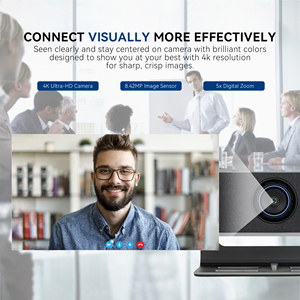 Système de <span class=keywords><strong>webcam</strong></span> de conférence Tenveo MeetBar 3-en-1 4K avec suivi IA multiple, zoom numérique 5X, 8 micros, 8W, USB/HDMI/LAN/WIFI - Product Image 2