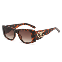 NWO T1902 Lunettes de soleil surdimensionnées à monture large motif cœur, style rétro, tendance, pour le quotidien, nouveau modèle, vente en gros usine