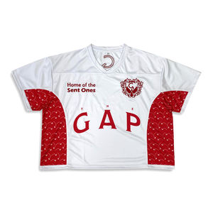 Camiseta de fútbol juvenil holgada a la moda urbana con diseño de sublimación personalizada al por mayor - Product Image 2