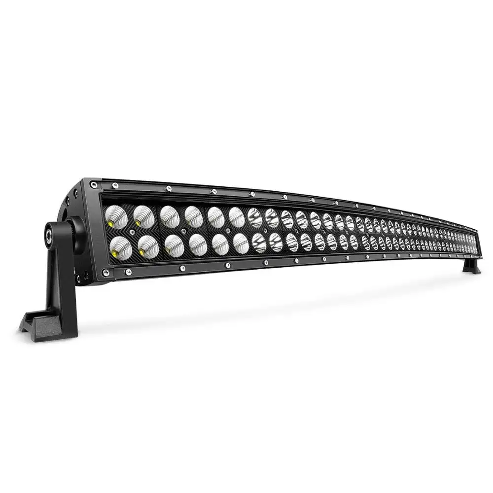 Super Terang 22 "32" 42 "50" 52 "54" 4X4 Truk LED Light Bar 180W 240W 300W 312W Melengkung Led Offroad Lightbar untuk Truk UTV ATV