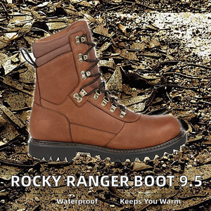 Botte d'extérieur isolée imperméable Ranger 800G pour <span class=keywords><strong>homme</strong></span>, marron, taille 9.5(W), semelle extérieure en <span class=keywords><strong>caoutchouc</strong></span> - Product Image 2