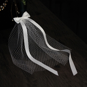 Xinmeiji V664 fábrica al por mayor estilo bosque Retro, lazo de cinta blanco súper etéreo, velo de <span class=keywords><strong>novia</strong></span> Popular para registro de matrimonio - Product Image 3