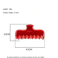 Pince à cheveux en acétate ZOYU, nouveau design, épaisseur 4,0 mm, couleur bonbon, style européen et américain, accessoire pour cheveux pour femmes et filles