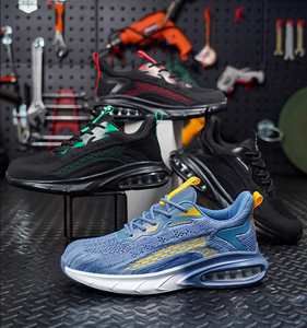 Chaussures <span class=keywords><strong>de</strong></span> sport unisexes d'hiver <span class=keywords><strong>de</strong></span> haute qualité avec embout en acier, respirantes, en maille, plateforme rouge, pour le basketball, décontractées, blanches, pour la marche - Product Image 4
