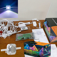 Guirnalda de Luces LED Inteligentes para Exteriores, 15 Metros, 30 Luces RGB, Diseño de Piedras Preciosas, Permanentes, Impermeables, para Aleros
