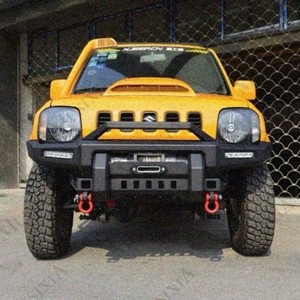 Pare-choc avant <span class=keywords><strong>pour</strong></span> <span class=keywords><strong>Suzuki</strong></span> <span class=keywords><strong>Jimny</strong></span> JB43 3 portes Nouveau Offre Spéciale 4x4 Fabricant d'accessoires <span class=keywords><strong>pour</strong></span> véhicules tout-terrain Vente en gros Pare-chocs avant - Product Image 4