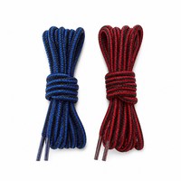 Lacets ronds bicolores en polyester de marque YST en gros, couleurs vives mélangées pour baskets et chaussures de course, en vrac, OEM ODM