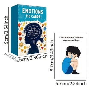 ประสาทสัมผัสเหมาะสำหรับสุขภาพจิตและการจดจำอารมณ์การศึกษาบัตรจดจำอารมณ์ - Product Image 1