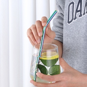 8 مللي متر مخصصة الفولاذ المقاوم للصدأ القش الملونة شفاطات للشرب صديقة للبيئة القش - Product Image 4