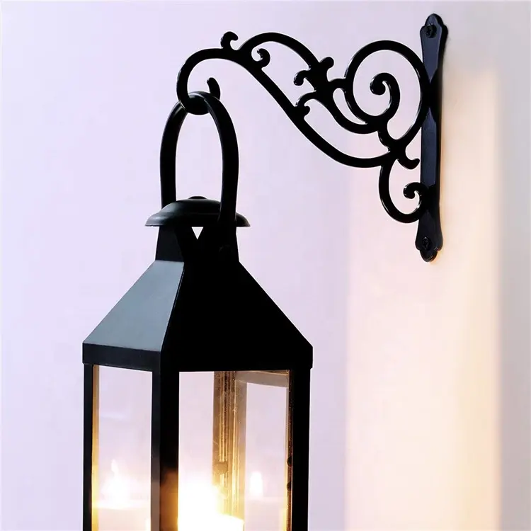 Hot sell plant hanger hook plant holder Metal plant bracket Wall mounted lantern holder Garden Wind chime hanger