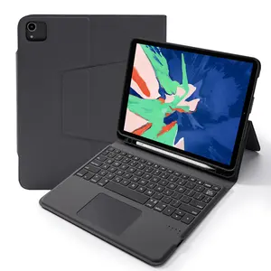 YiLingワイヤレスBluetoothキーボードタブレットケースAppleiPad iPad Air iPad ProペンシルホルダーケースTPU