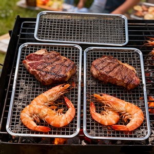 Upgraded Bestseller Large Size <strong>Disposable</strong> <strong>BBQ</strong> Grill Mesh Multi Sizes Universal Fit Food Grade Picnic <strong>BBQ</strong> - Product Image 6