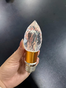 Ampoule LED en cristal YIHAN, culot E27, AC 85-265V, forme B12, 2700K, blanc chaud doux, finition dorée, télécommande - Product Image 3
