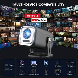 Proyector LED Inteligente F06 Mini Android 13, Nativo 1080P FHD, Proyector de Cine en Casa con WiFi 6 y Bluetooth <span class=keywords><strong>5</strong></span>, Superventas - Product Image 5