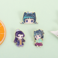 Épingles en émail de personnages de dessins animés, d'anime et de manga, cosplay, figurine de chat de fille d'anime, broche de revers, vente en gros