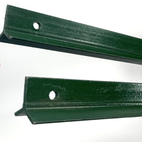Columna Triangular en Forma de Y de Hierro Fundido Sólido Antioxidante con Malla Soldada para Cercas de Alambre Exteriores, Varilla Puntiaguda para Cría