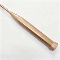 Raquette de badminton souple en fibre de carbone intégrale de haute qualité avec grip en tissu, personnalisée, professionnelle, JINHONG JH-6, contrôle du volant rigide
