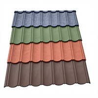 Tuiles de Toiture Métalliques Enduites de Pierre en Gros pour la Construction – Matériaux de Construction Imperméabilisants pour Toitures de Maisons