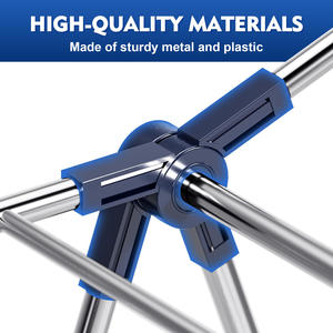 Stendibiancheria in Metallo Regolabile in Altezza, Appendiabiti e Stendini Pieghevoli per Lavanderia, Vendita all'Ingrosso - Product Image 3