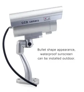 Dummy אבטחת מצלמה כסף צבע CCTV Dummy מצלמה 2600A