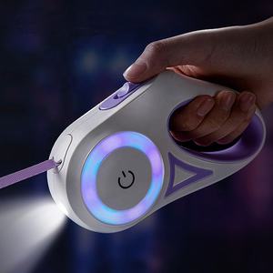 Linterna LED brillante personalizada, luces de Color, anillo, correa para perro, cachorro, mascota, plomo para caminar por la noche - Product Image 1