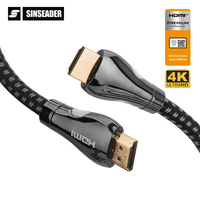 Câble HDMI 2.0 tressé haute vitesse 18 Gbps 0,5 m 1 m 1,5 m 1,8 m 2 m 5 m Câble HDMI 4K