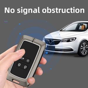 Couvre-clé de voiture en silicone à <span class=keywords><strong>3</strong></span> boutons en alliage de zinc pour Renault logan koleos megane <span class=keywords><strong>clio</strong></span> duster car smart fob key shell cases body - Product Image 5