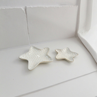 Plat en céramique en forme d'étoile pour dessert salade snack pain et petit déjeuner chargeur carré vaisselle pour mariages et fêtes