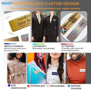 कस्टम रिक्त सबलिमिनेशन ब्रांड लोगो स्टेनलेस स्टील धातु व्यवसाय कर्मचारी स्कूल बटन टैग स्टिकर बैज चुंबक नाम टैग - Product Image 5