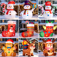 Décoration de Noël gonflable haut de gamme en forme de bonbon canne en tissu Oxford pour événements extérieurs, fêtes et présentations