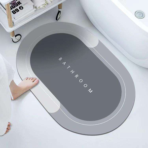 <span class=keywords><strong>Tappeto</strong></span> da <span class=keywords><strong>Bagno</strong></span> in Velluto Cristallo Antiscivolo, Assorbente, per Doccia, Ovale o Quadrato, Tappetino in Gomma per Porta, Asciugatura Rapida, <span class=keywords><strong>Lavabile</strong></span> - Product Image 3