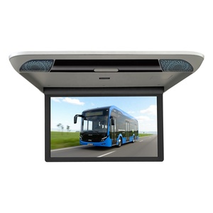 ODM 21.5インチ手動フリップダウンルーフモニタービジネス用バンRV天井取り付けLCDビデオディスプレイ工場直送 - Product Image 1