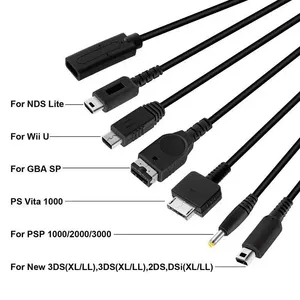 Câble de charge USB-C 6-en-1 pour <span class=keywords><strong>DS</strong></span> <span class=keywords><strong>Lite</strong></span>/3DSLL <span class=keywords><strong>3DS</strong></span> PSV1000 PSP Wii U & Game Boy Advance NDSL, cordon de charge Type C - Product Image 3