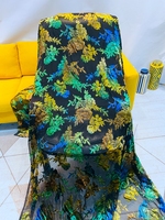 FAREASTEX Offre spéciale Velours de soie métallisé pour robe de mariée somalienne Dirac somalienne