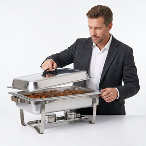 Equipo de Buffet para Restaurantes y Hoteles, de Acero Inoxidable, con Capacidad de 9L, Calentado por Vapor, con Estante Ajustable, Venta al Por Mayor de Fábrica - Product Image 5